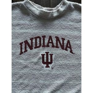 WOOLLY THREADS Terry‎ Sweatshirt Womens 2XL XXL Pullover Indiana University IU